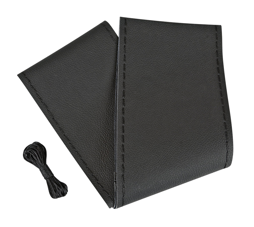 Premium, coprivolante in pelle - L - Ø 37/39 cm - Nero