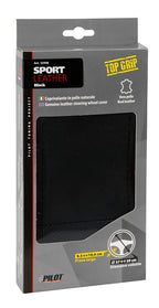 Sport, coprivolante in pelle - L - Ø 37/39 cm - Nero
