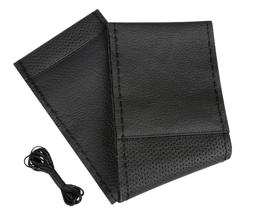 Sport, coprivolante in pelle - L - Ø 37/39 cm - Nero