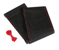 Sport, coprivolante in pelle - L - Ø 37/39 cm - Nero/Rosso