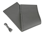 Standard, coprivolante in pelle - L - Ø 37/39 cm - Grigio