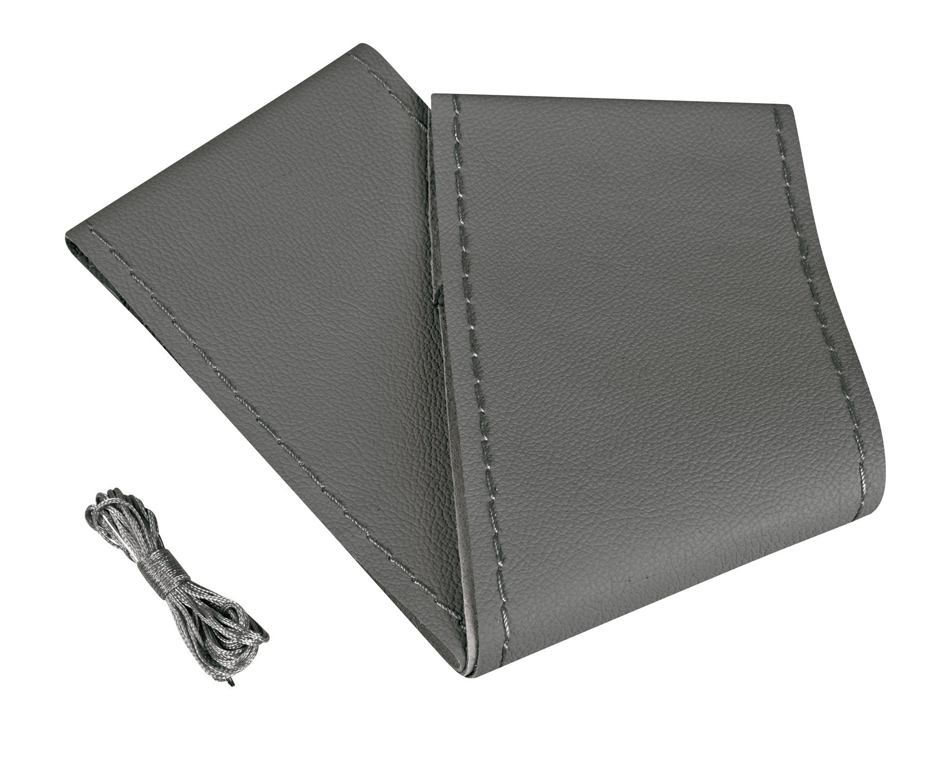 Standard, coprivolante in pelle - L - Ø 37/39 cm - Grigio