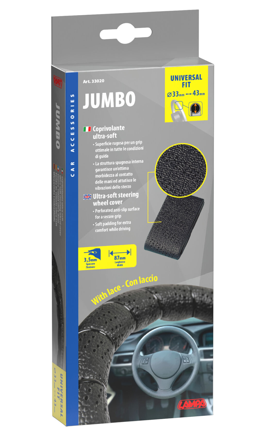 Jumbo, coprivolante con laccio - Universale