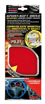 Sport soft drive, coprivolante in microfibra - U - Ø 37/41 cm - Rosso