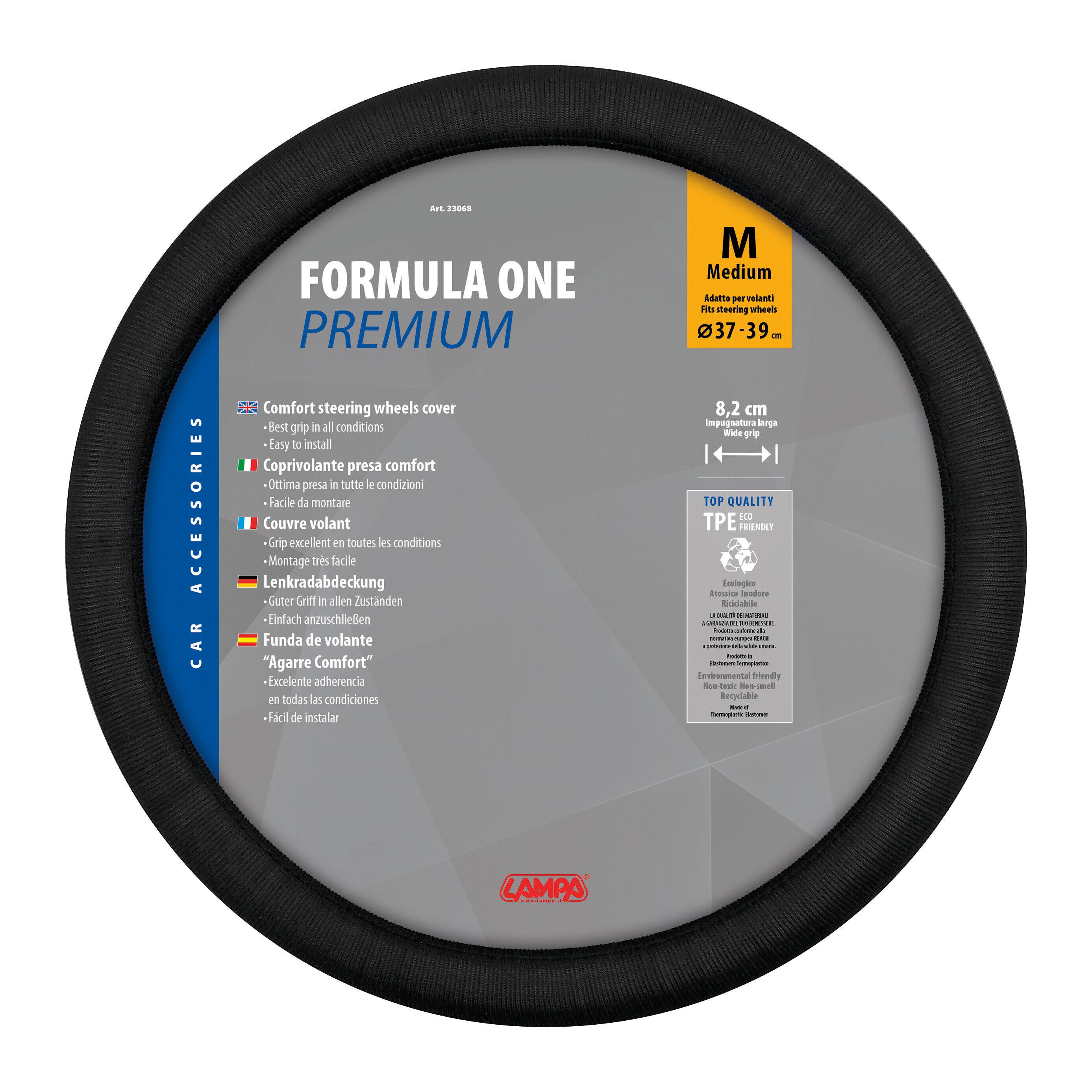 Formula One, coprivolante in poliestere - M - Ø 37/39 cm