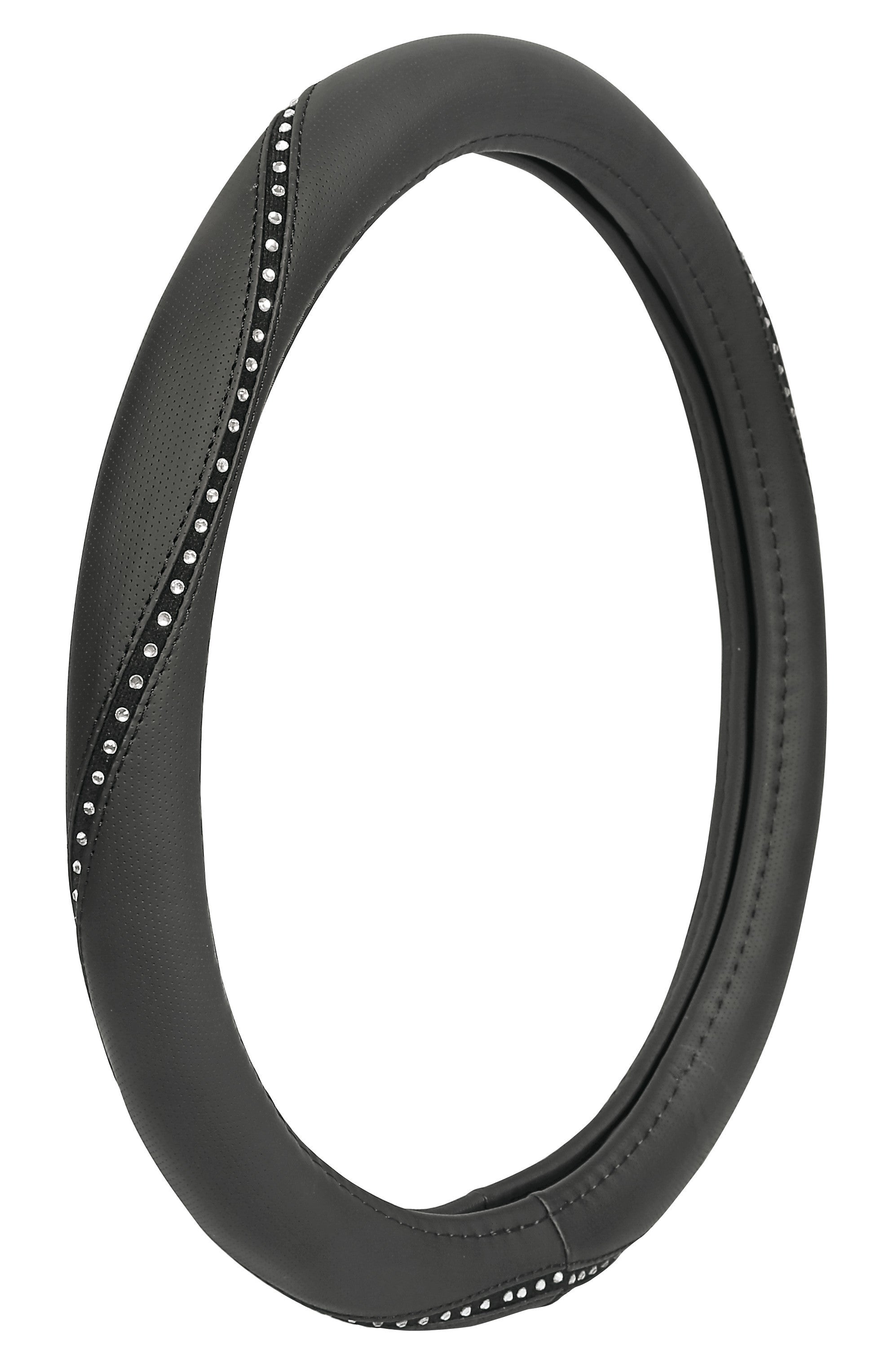 Merilyn, coprivolante in Skeentex con cristalli - S - Ø 35/37 cm - Clear