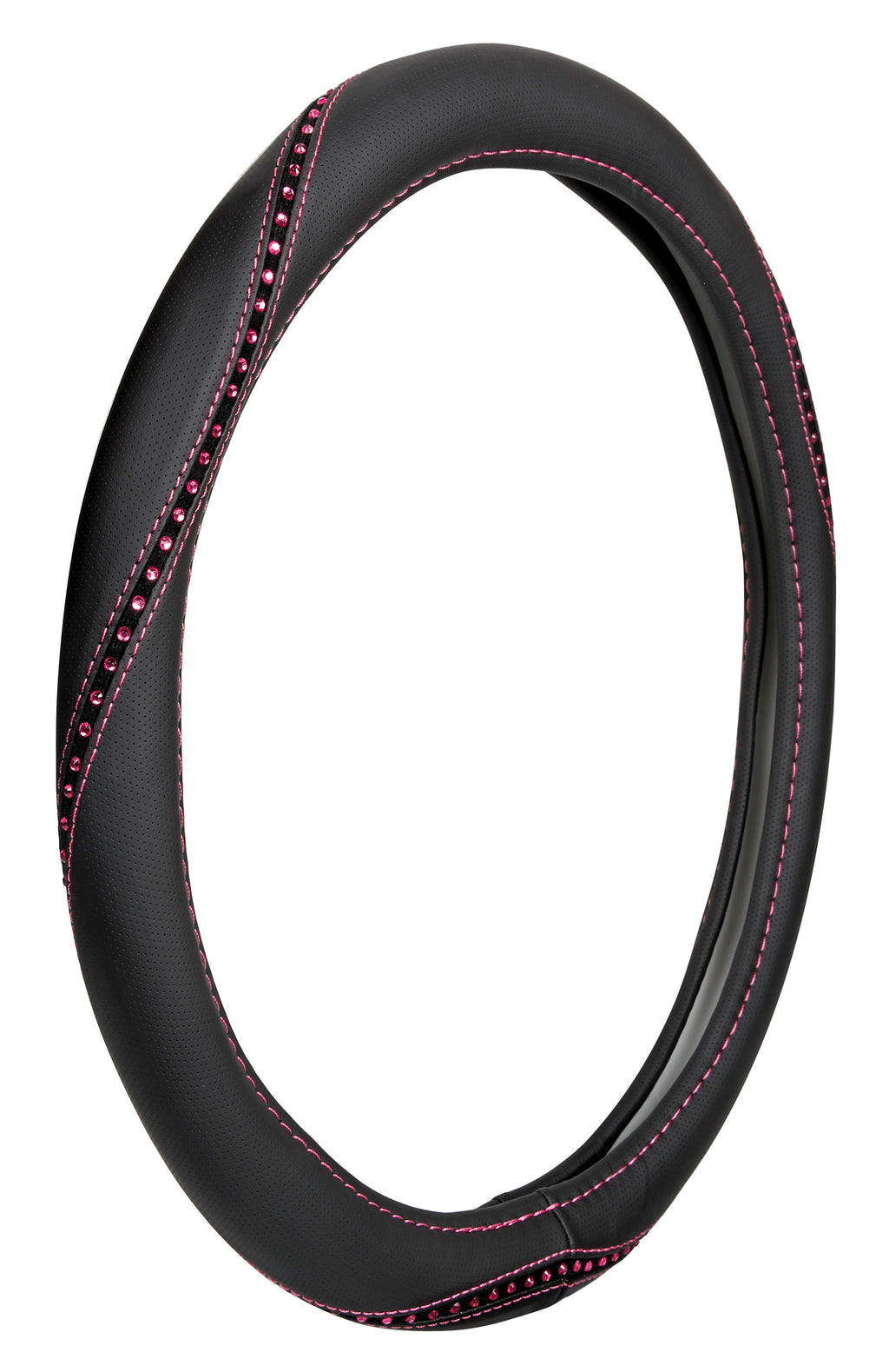 Merilyn, coprivolante in Skeentex con cristalli - S - Ø 35/37 cm - Rosa