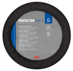 Protector 2 in 1, coprivolante elasticizzato in poliestere - Nero