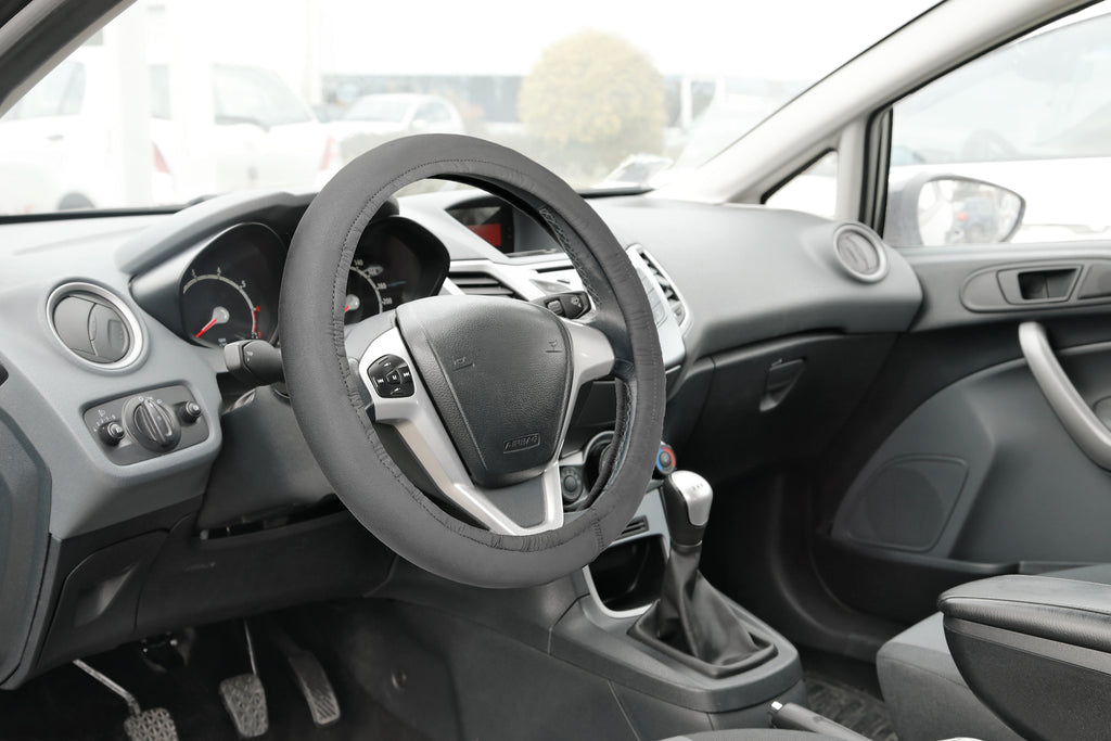 Protector 2 in 1, coprivolante elasticizzato in poliestere - Grigio