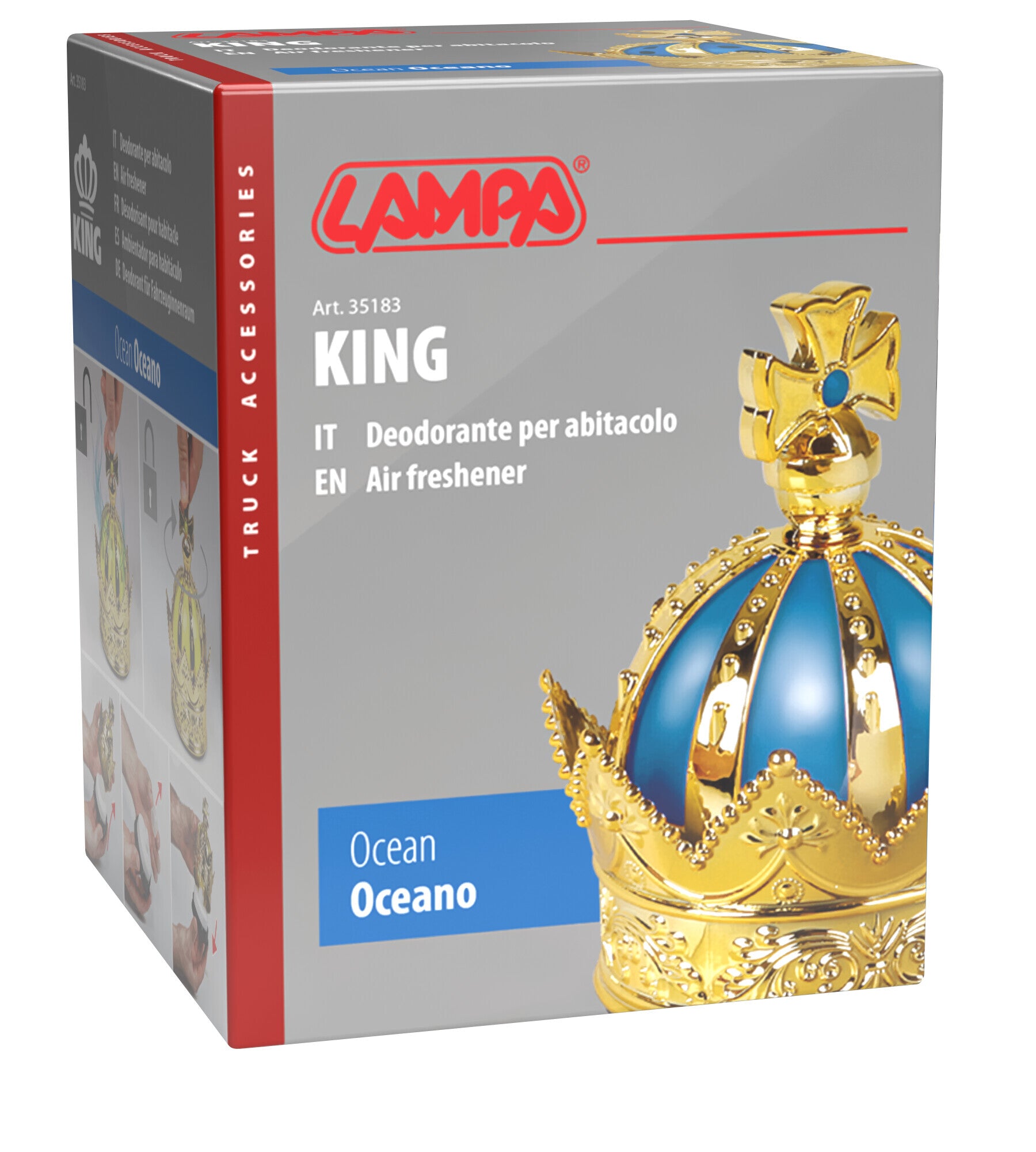 King, deodorante per abitacolo, 50 ml - Oceano