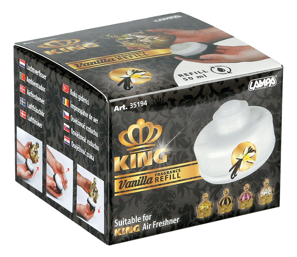 King, deodorante per abitacolo, ricarica 50 ml - Vaniglia