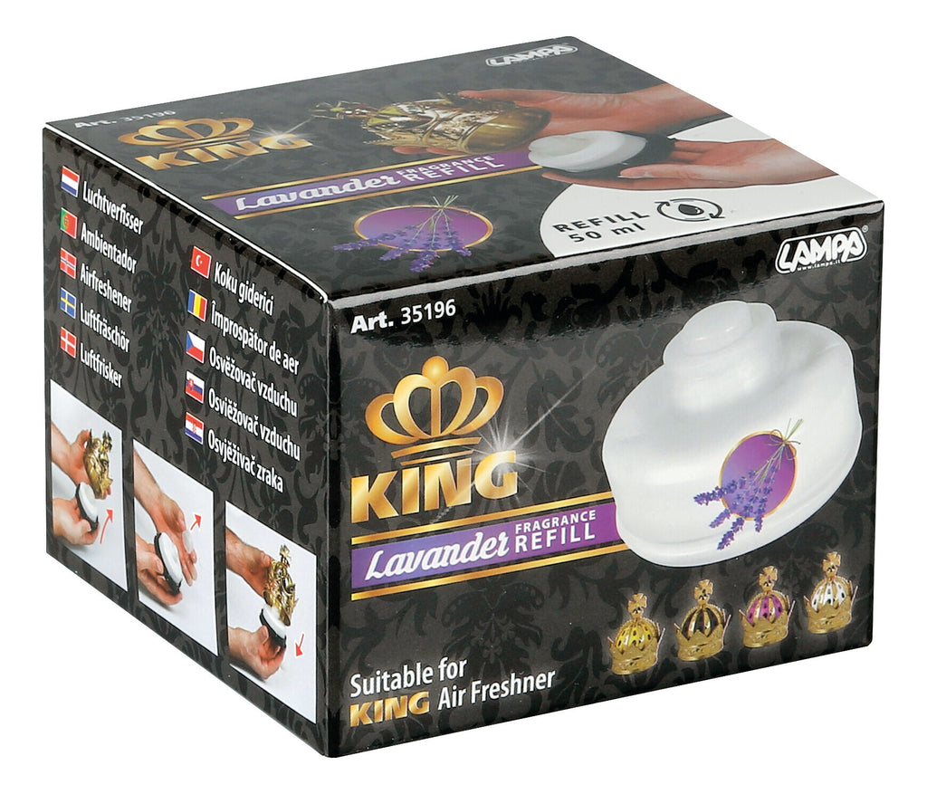 King, deodorante per abitacolo, ricarica 50 ml - Lavanda