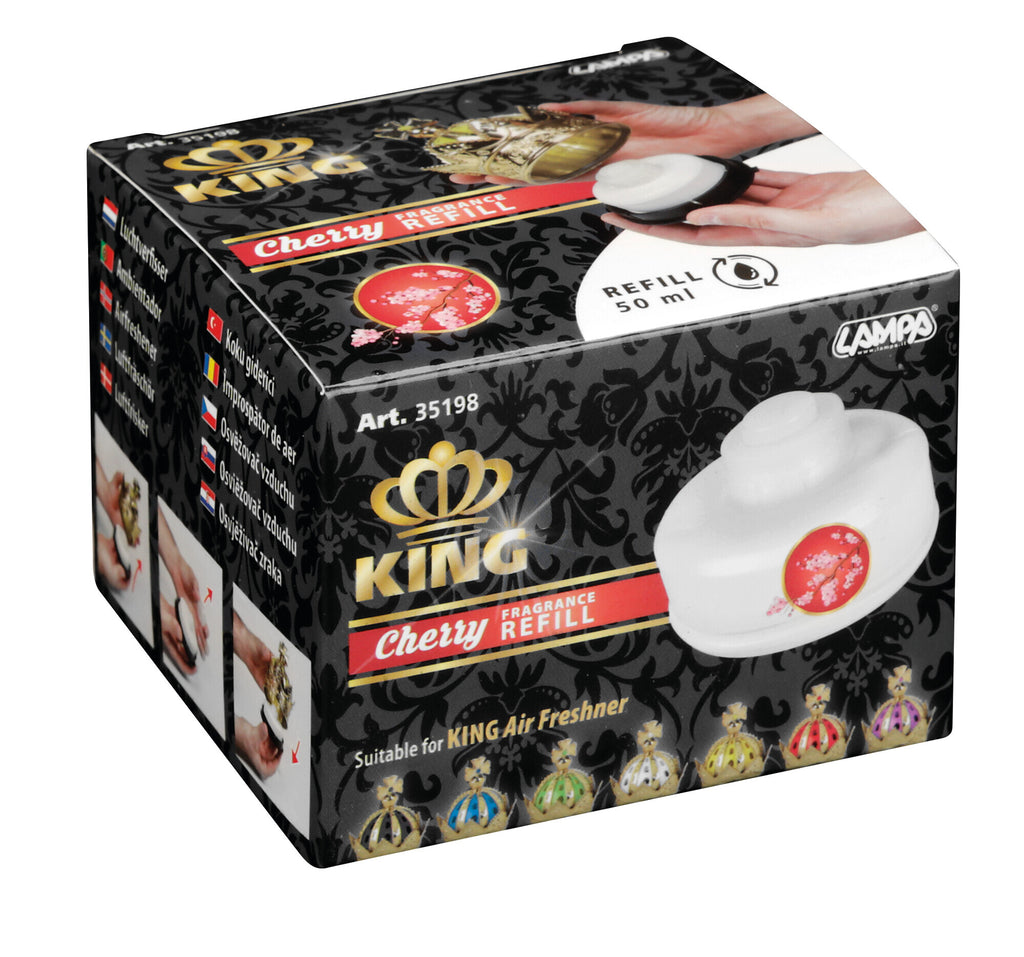 King, deodorante per abitacolo, ricarica 50 ml - Ciliegia