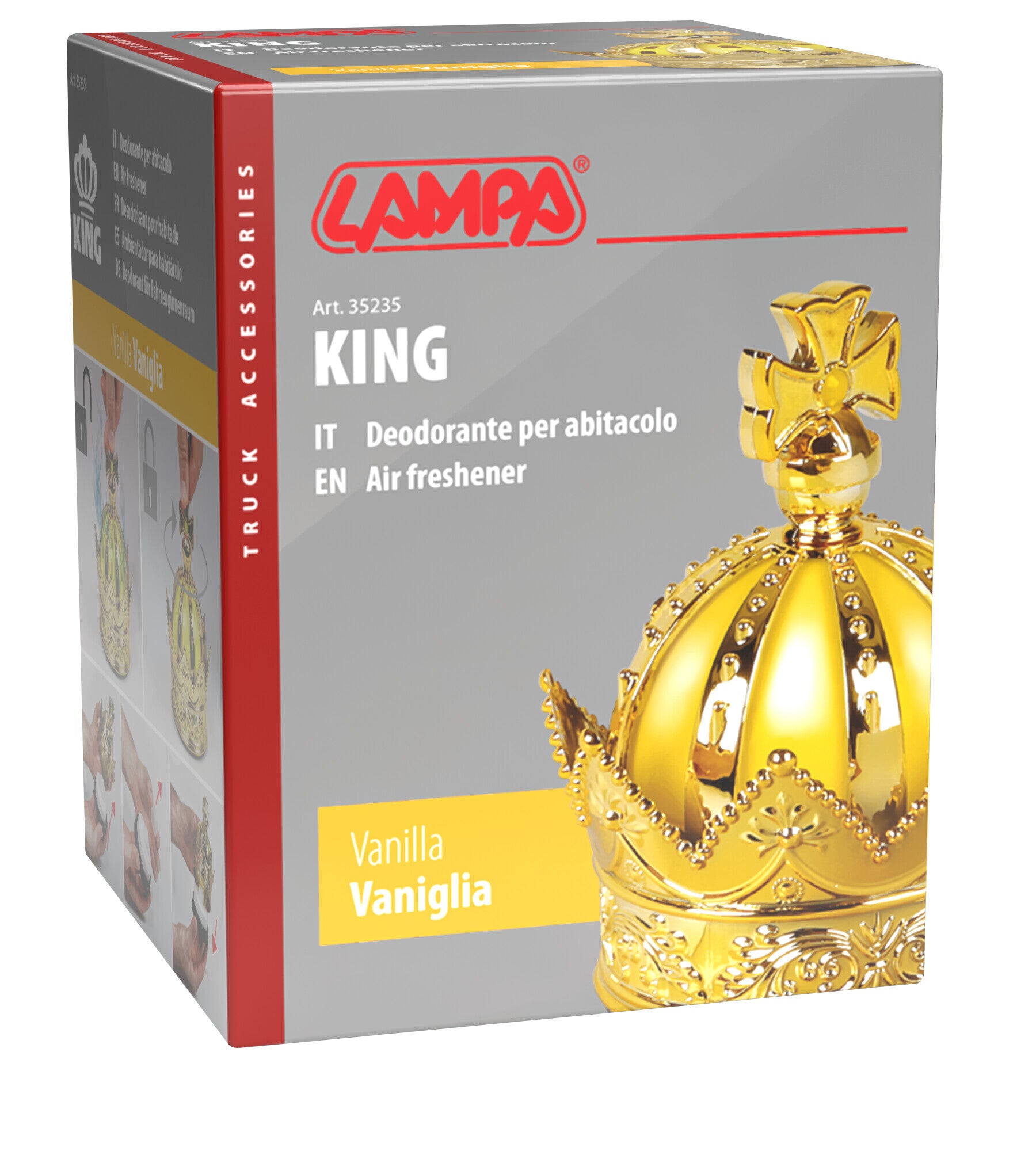 King, deodorante per abitacolo, 50 ml - Vaniglia