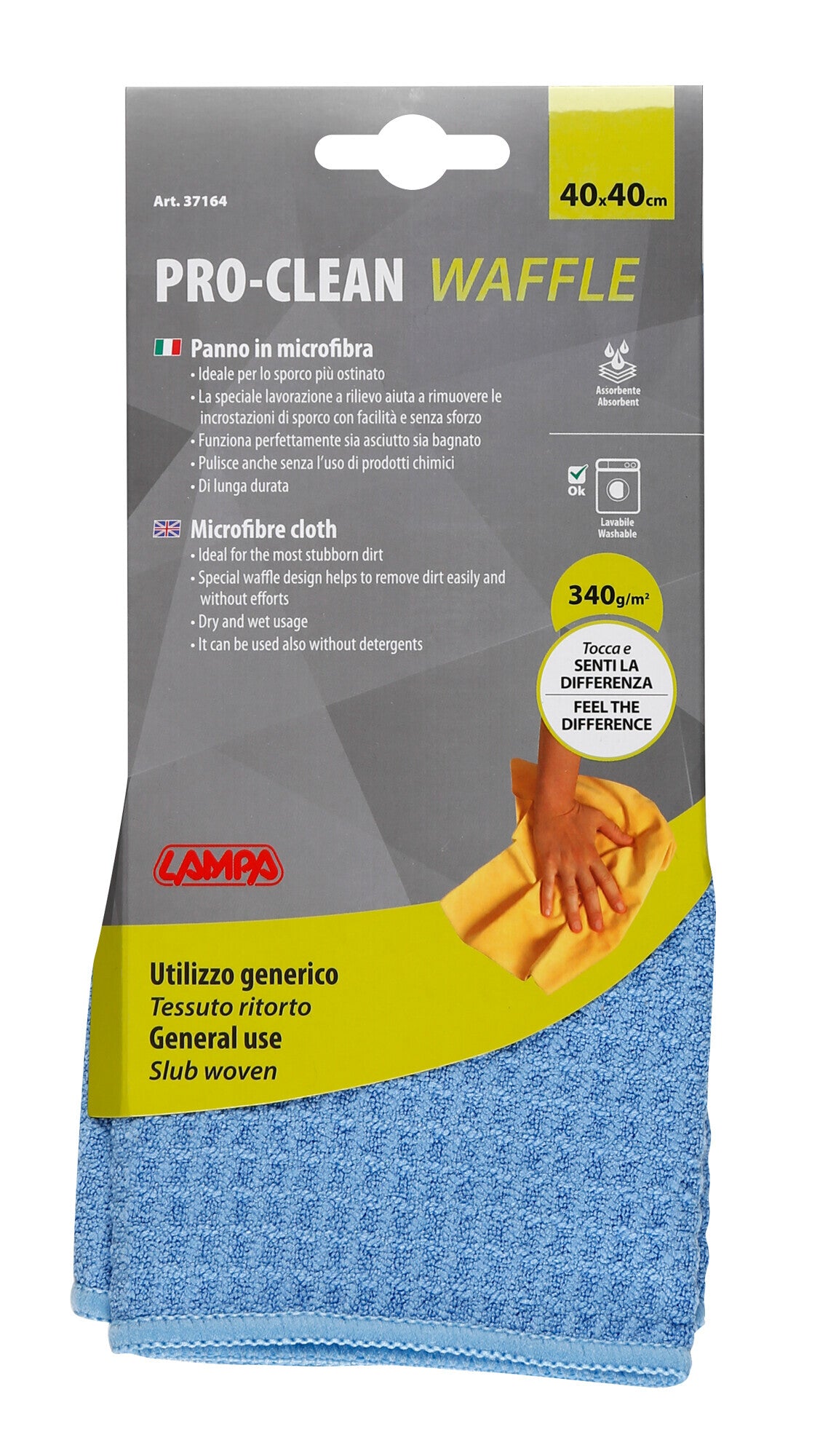 Pro-Clean - 40x40 cm - Panno extrapulente - Tessuto waffle