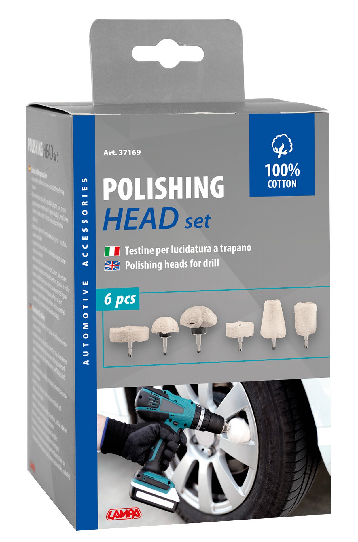 Testine per lucidatura a trapano - Set 6 pz