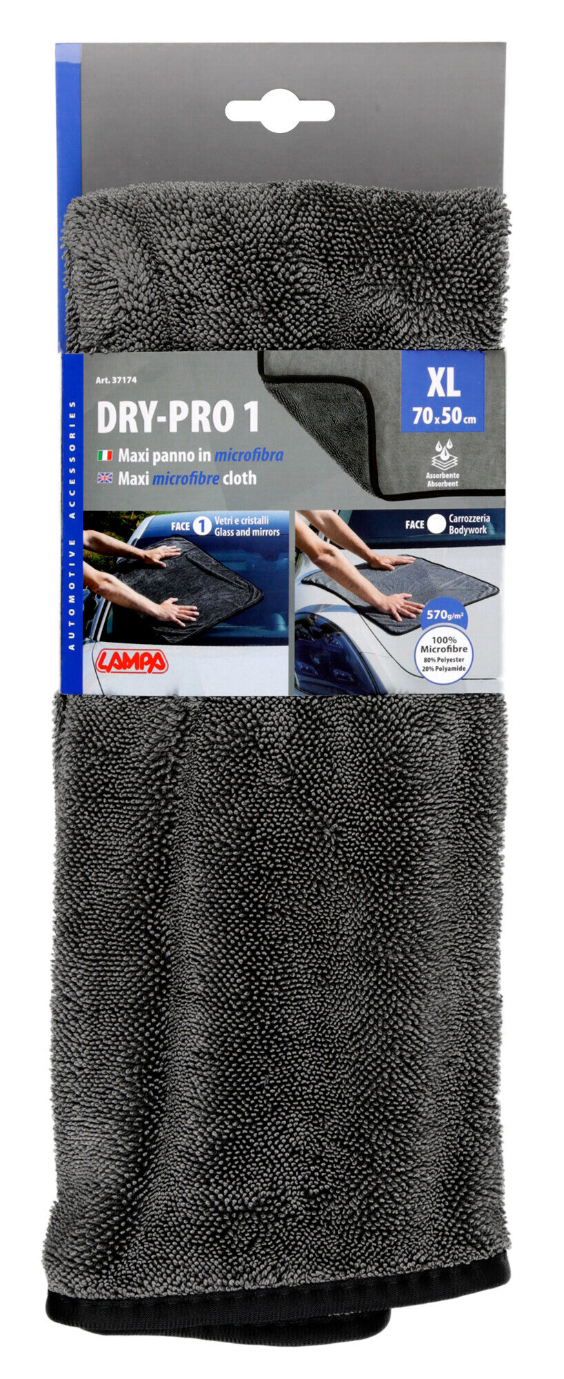 Dry-Pro 1, maxi panno in microfibra - 50x70 cm