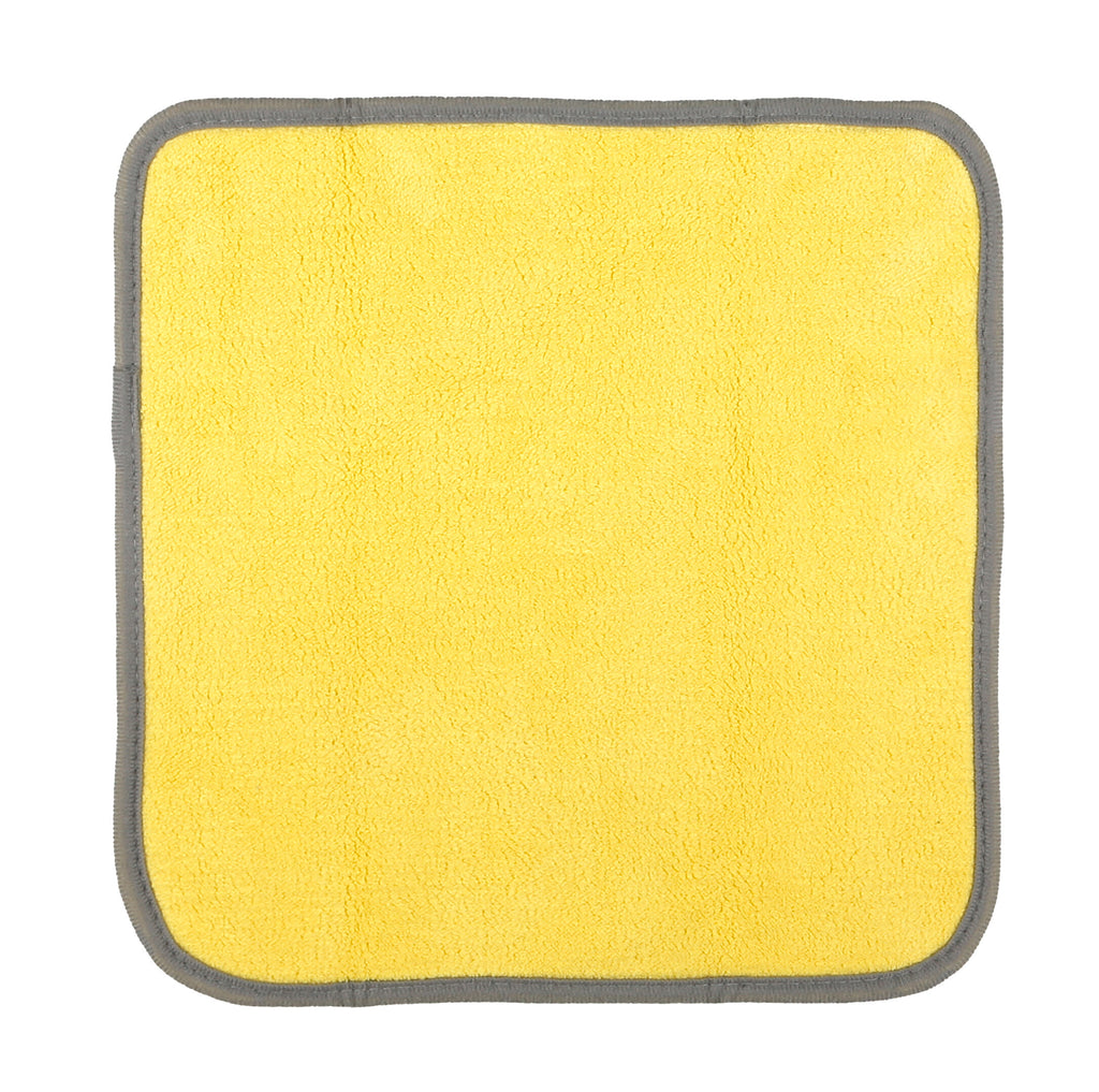 Premium Quality, panno in microfibra double-face - 30x30 cm - Grigio/Giallo