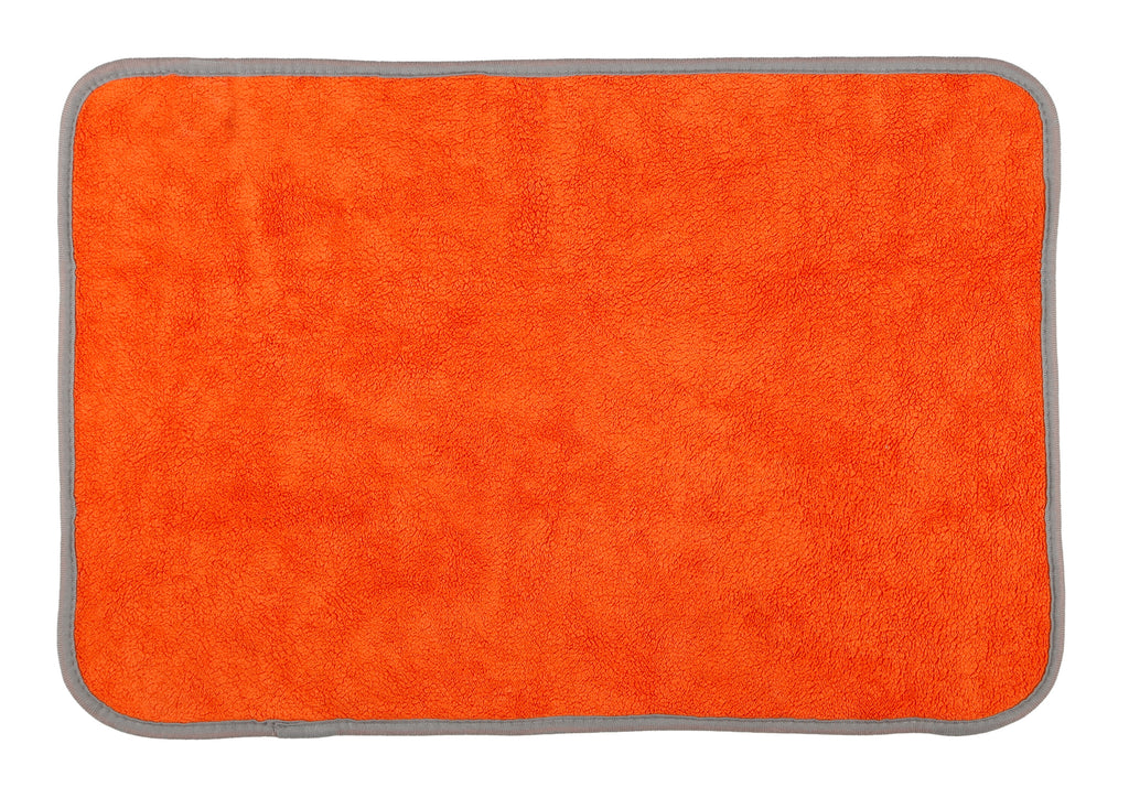 Premium Quality, panno in microfibra double-face - 40x60 cm - Grigio/Arancio