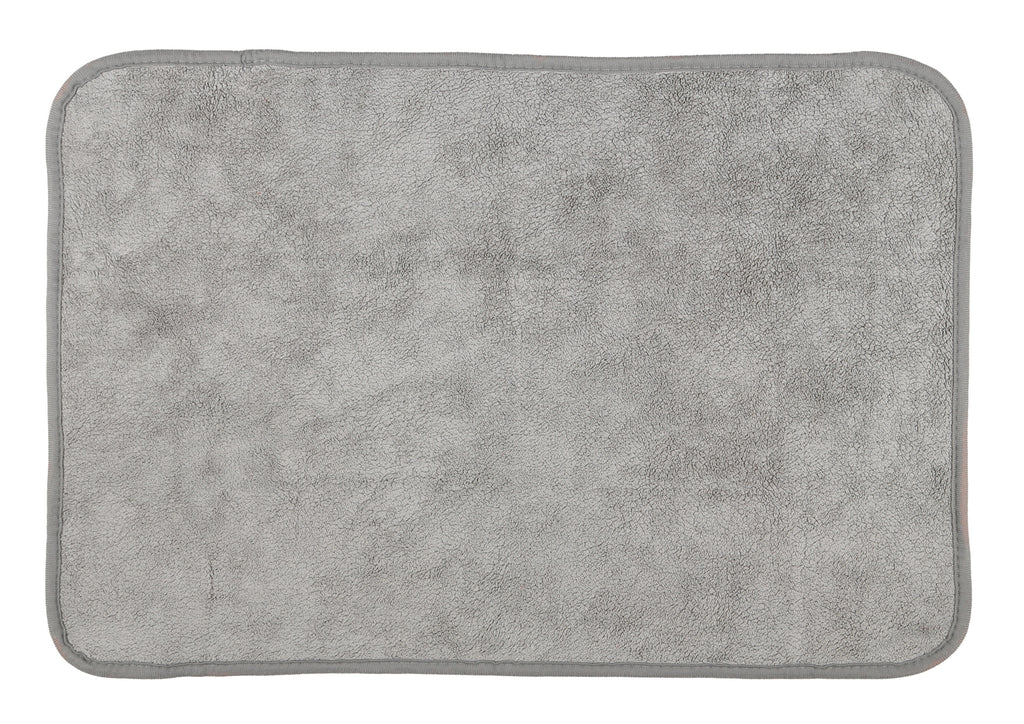 Premium Quality, panno in microfibra double-face - 40x60 cm - Grigio/Arancio