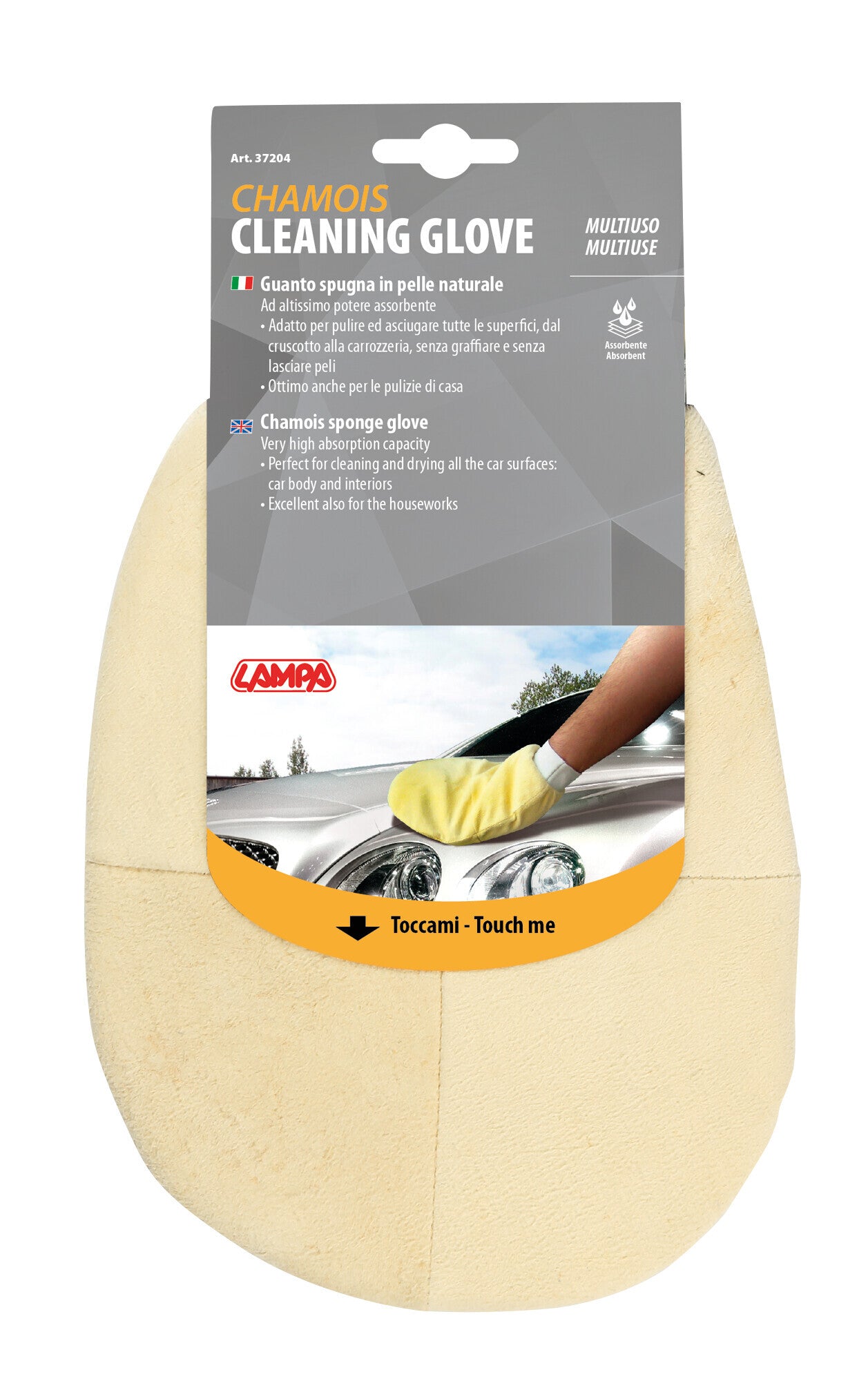 Guanto spugna scamosciato
