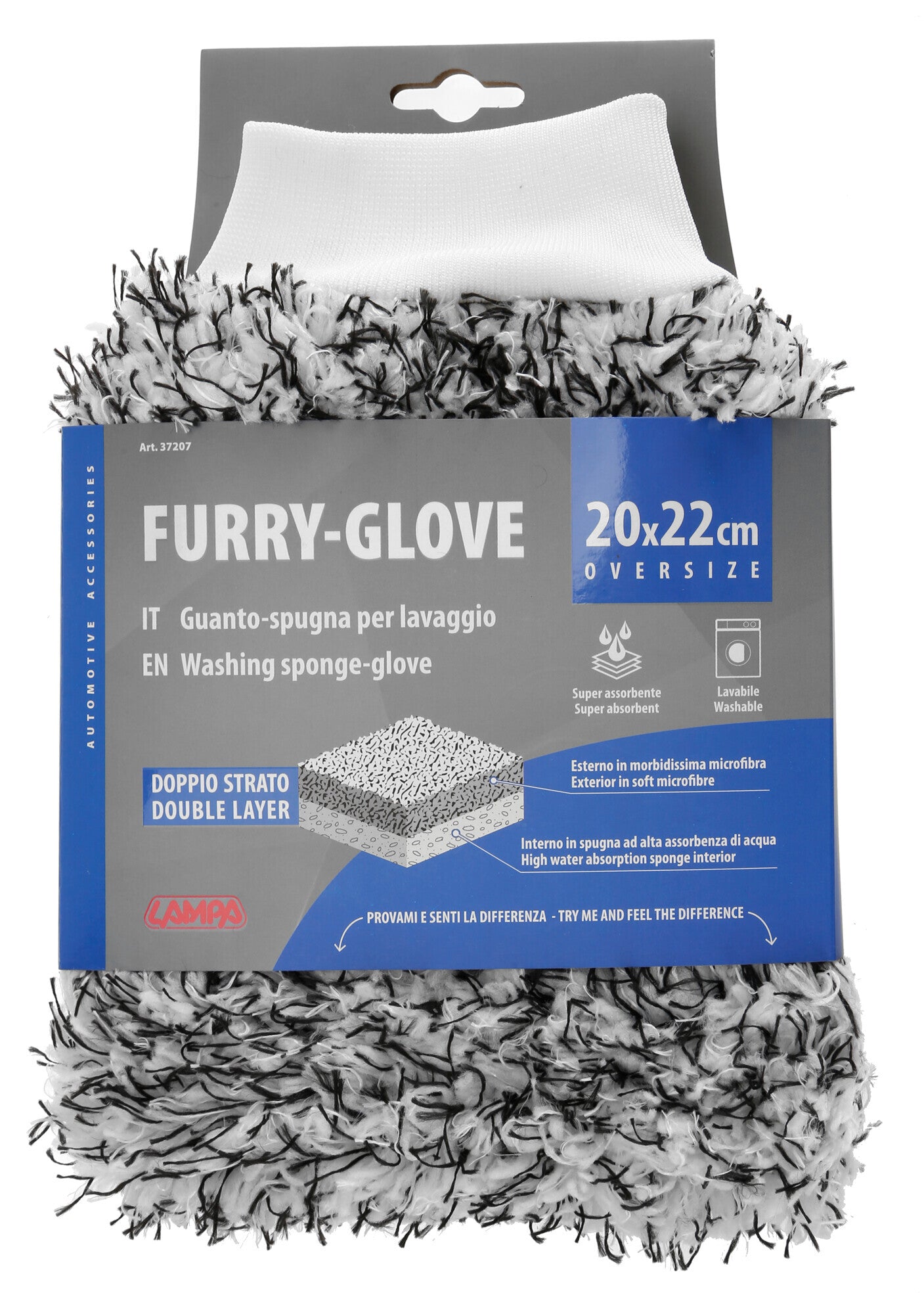 Furry-Glove, guanto-spugna per lavaggio