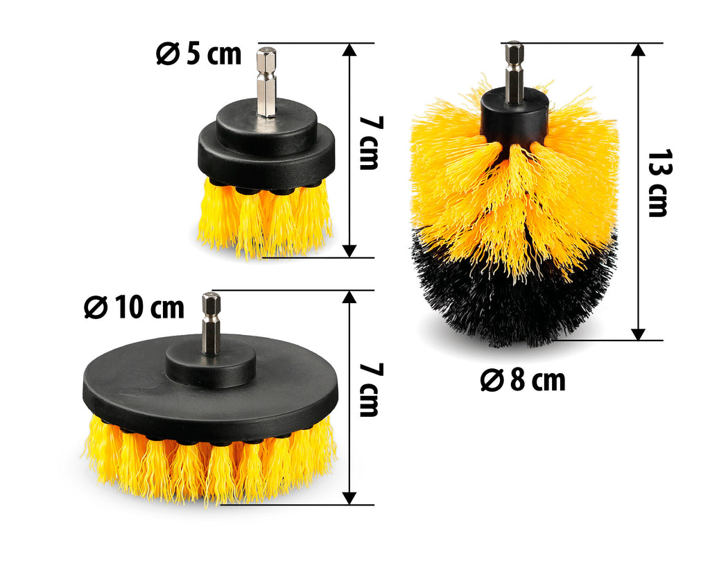 Vortex Kit 3 spazzole per trapano - Ø 10 / 8 / 5 cm
