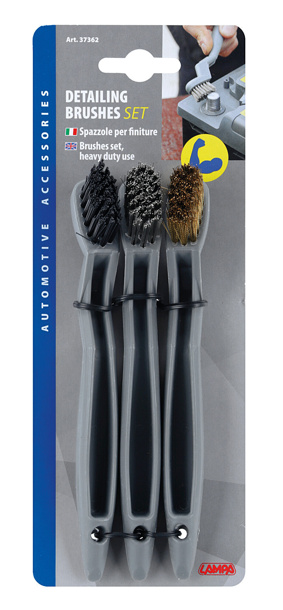 Detailing Brushes, set 3 spazzole per finiture