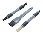 Kit 3 spazzole per pulizia interni auto
