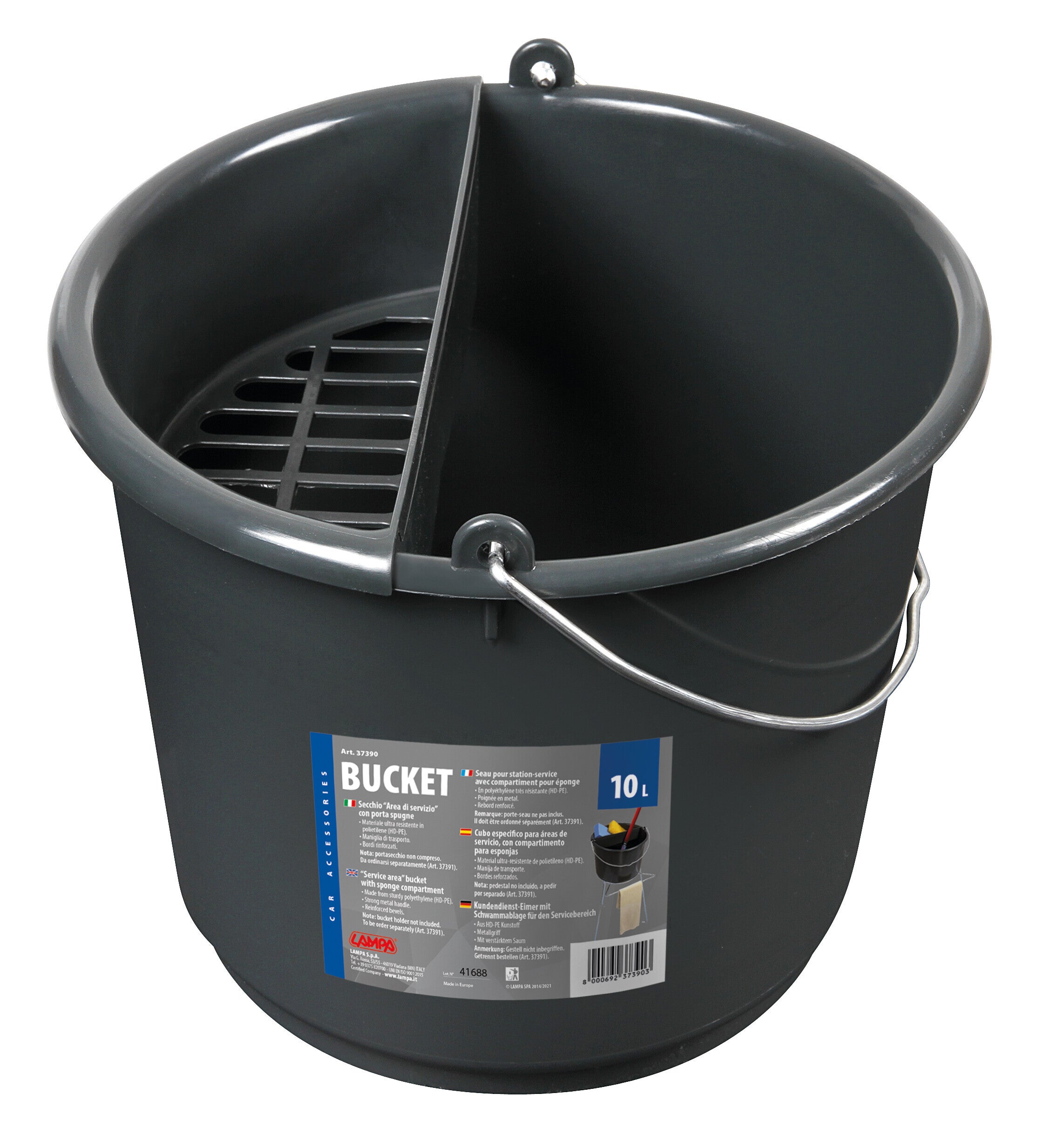 Area di Servizio, secchio con porta spugna - 10 L