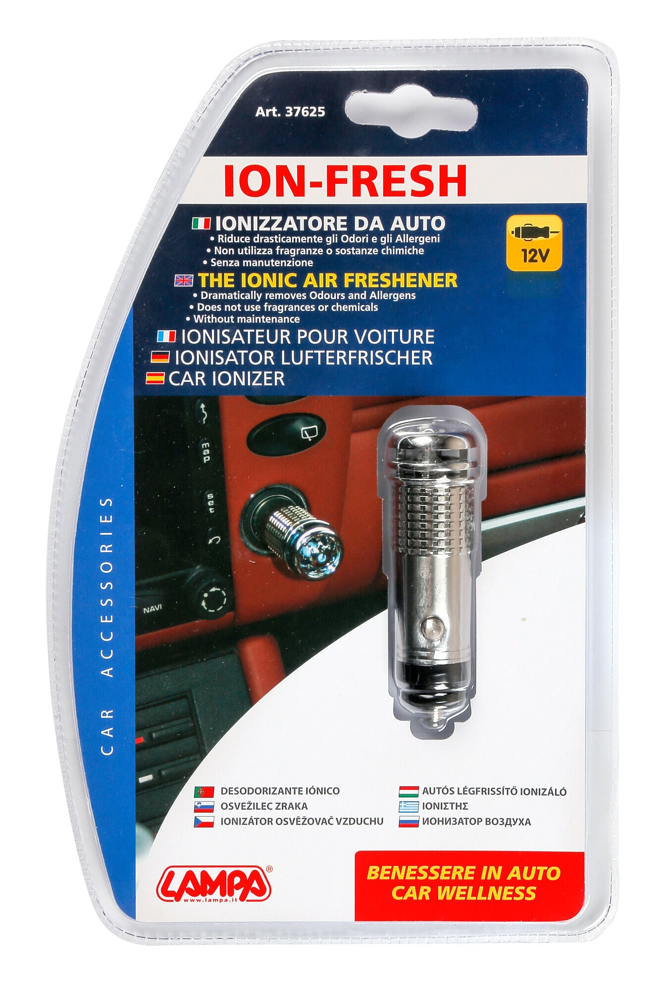 Ion-Fresh, ionizzatore deodorante 12V