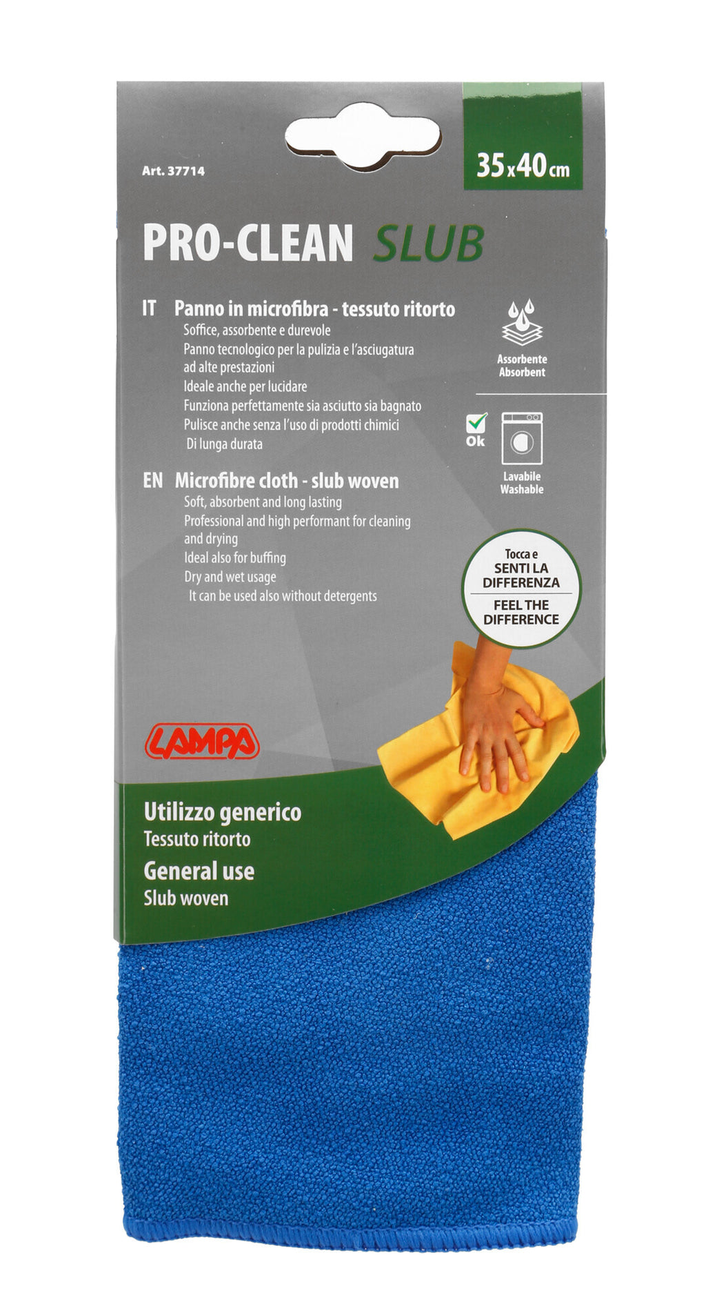 Pro-Clean - 35x40 cm - Panno pulizia - Tessuto ritorto