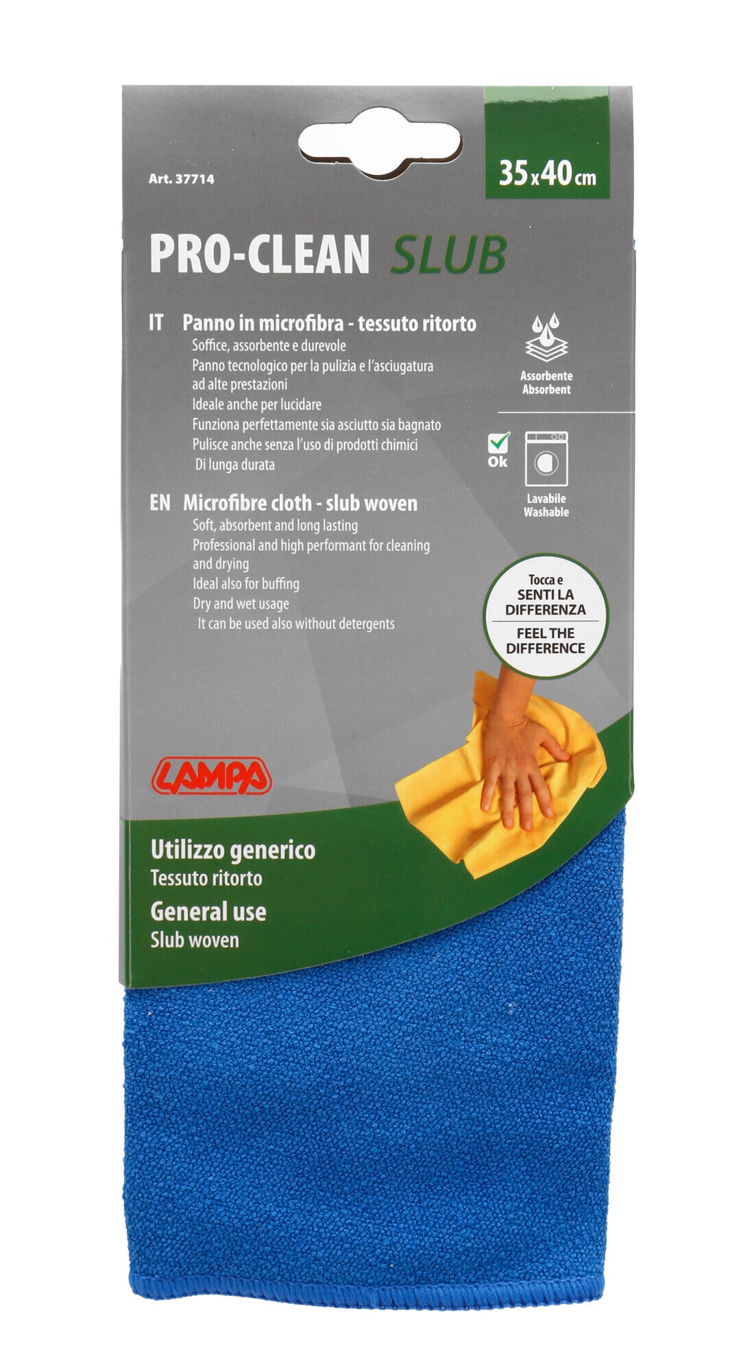 Pro-Clean - 35x40 cm - Panno pulizia - Tessuto ritorto