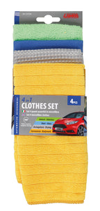 Set 4 panni assortiti in microfibra - 40x30 cm