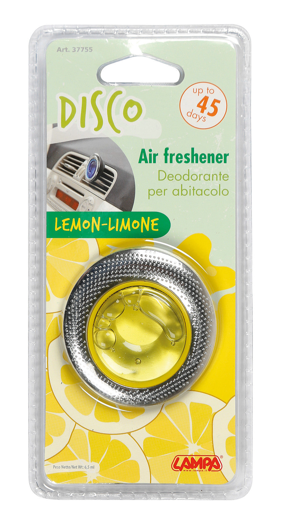 Disco, deodorante per abitacolo - 6,5 ml - Limone
