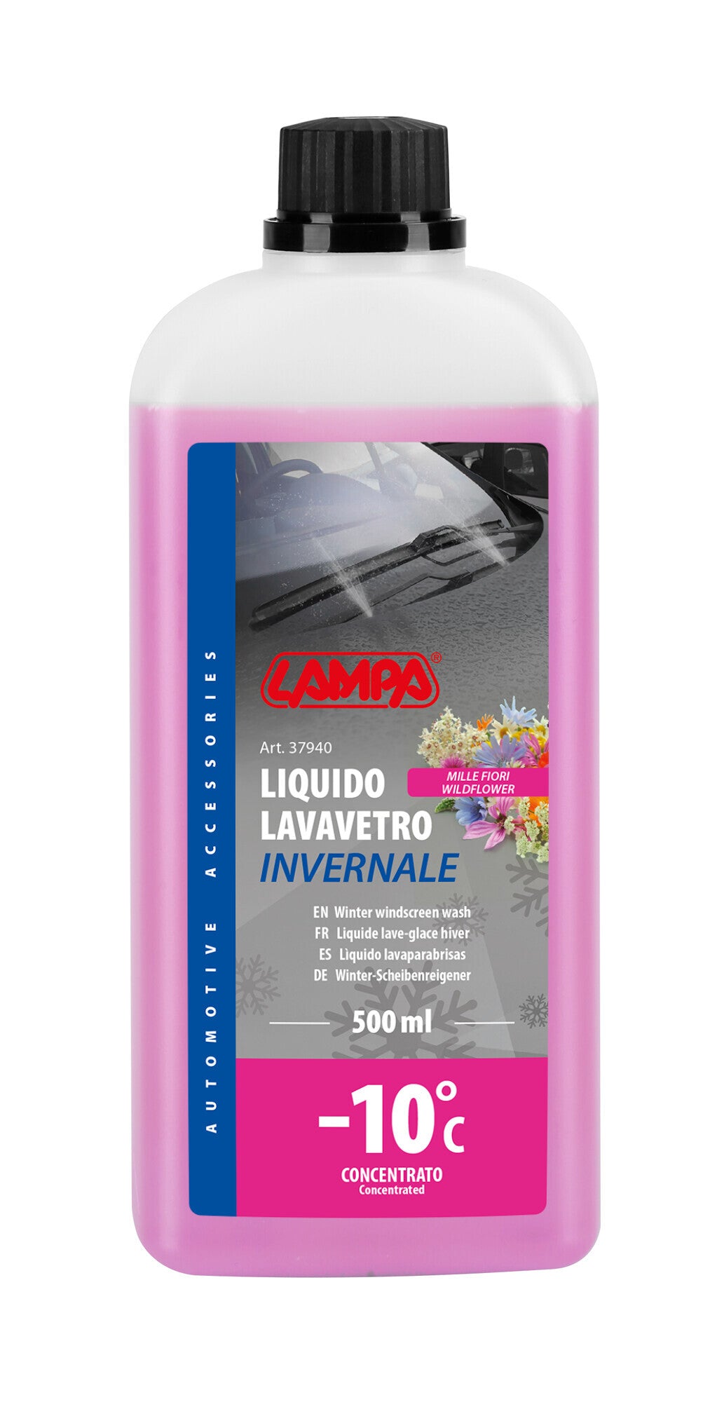 Liquido lavavetro invernale profumato (-10°C) - Mille fiori - 500 ml