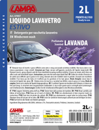 Liquido lavavetro estivo profumato, pronto all'uso - Lavanda - 2000 ml