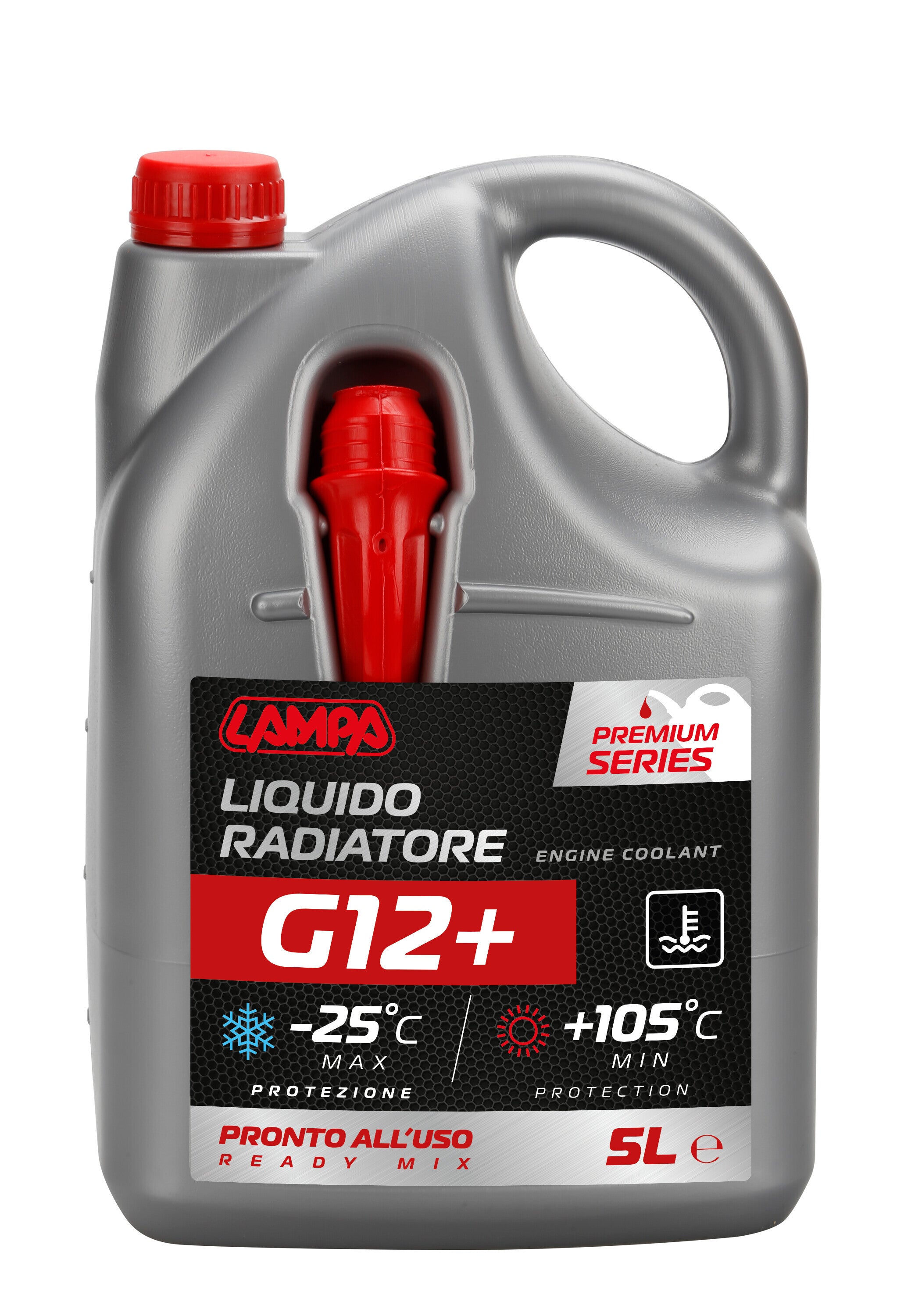 Premium Series Rosso G12+, liquido radiatore - (-25°C / +105°C) - 5 L
