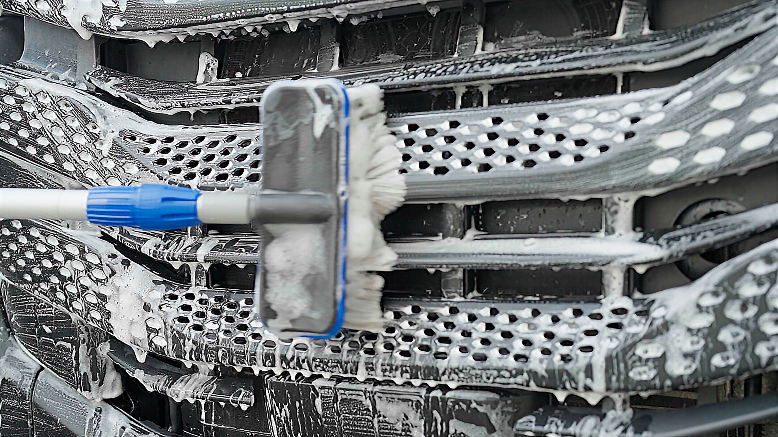 Truck-Wash, set idrospazzola con manico telescopico, innesto a vite