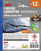 Liquido lavavetro invernale, pronto all'uso (-12°C) - 3000 ml - Tabacco