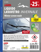 Liquido lavavetro invernale, pronto all'uso (-25°C) - 3000 ml - Limone