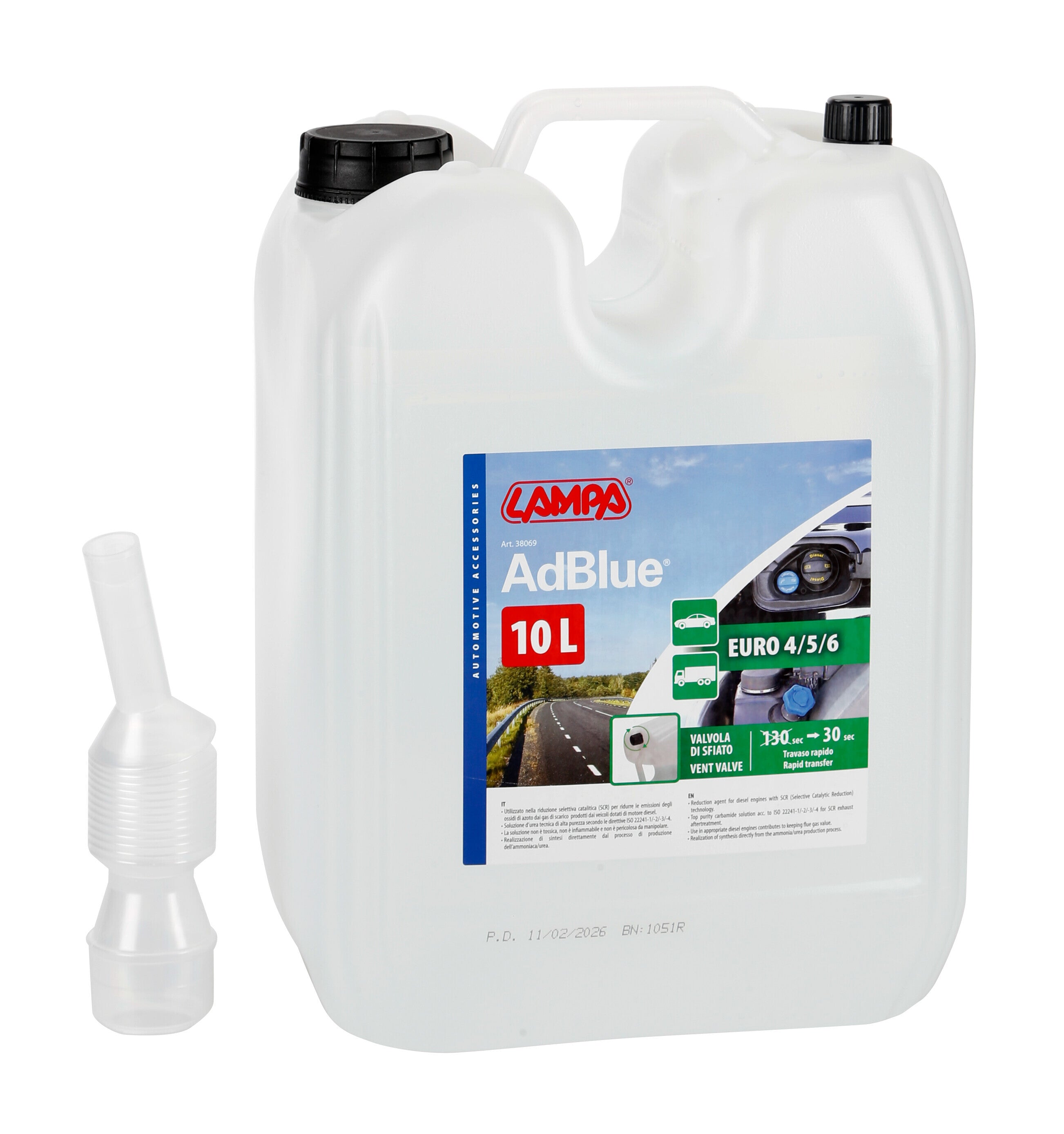 AdBlue® con travasatore e valvola di sfiato - 10 L