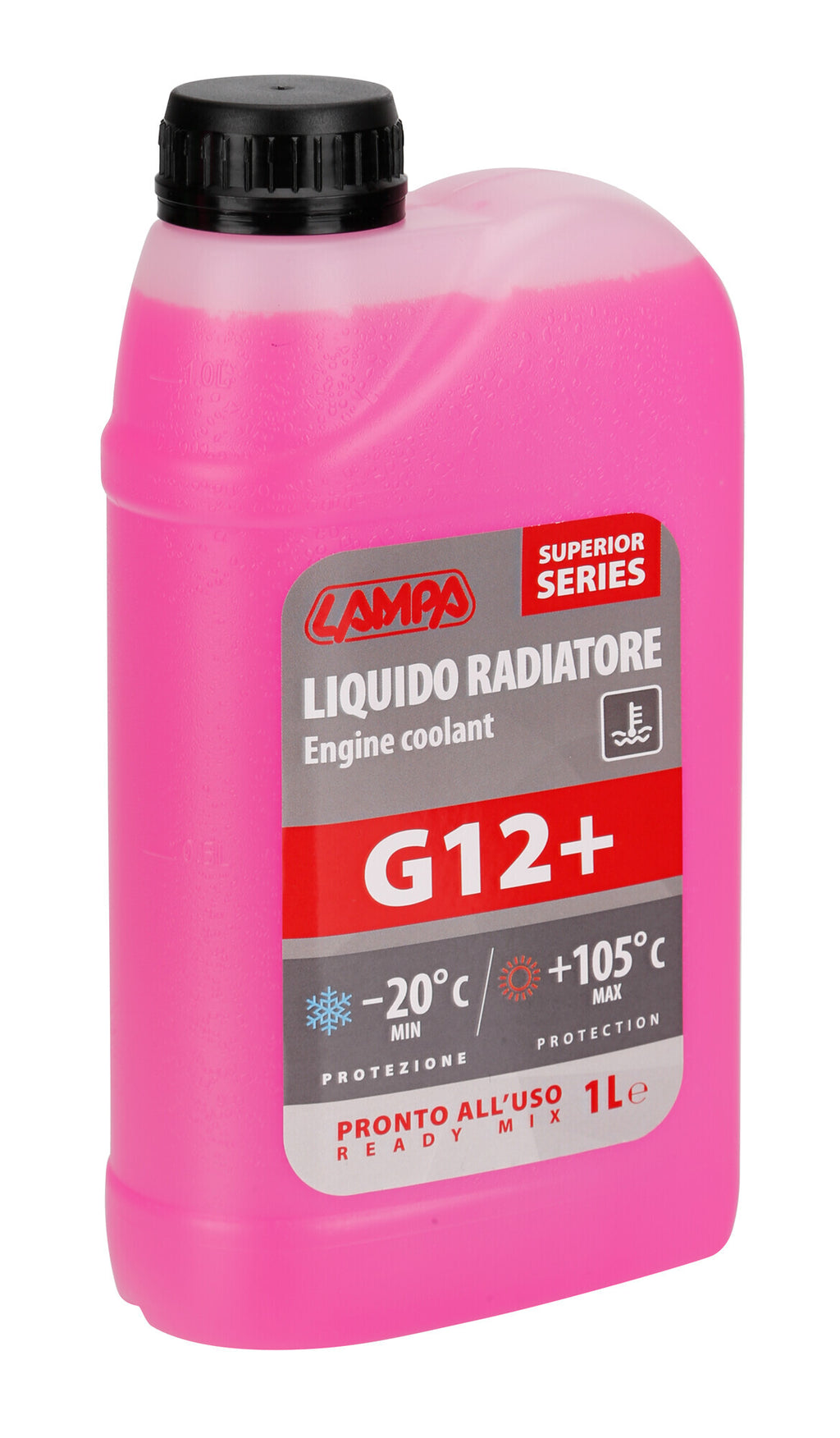 Superior-Rosso G12+, liquido radiatore - (-20°C/+105°C) - 1 L