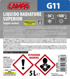 Superior-Blu G11, liquido radiatore - (-36°C / +108°C) - 5 L