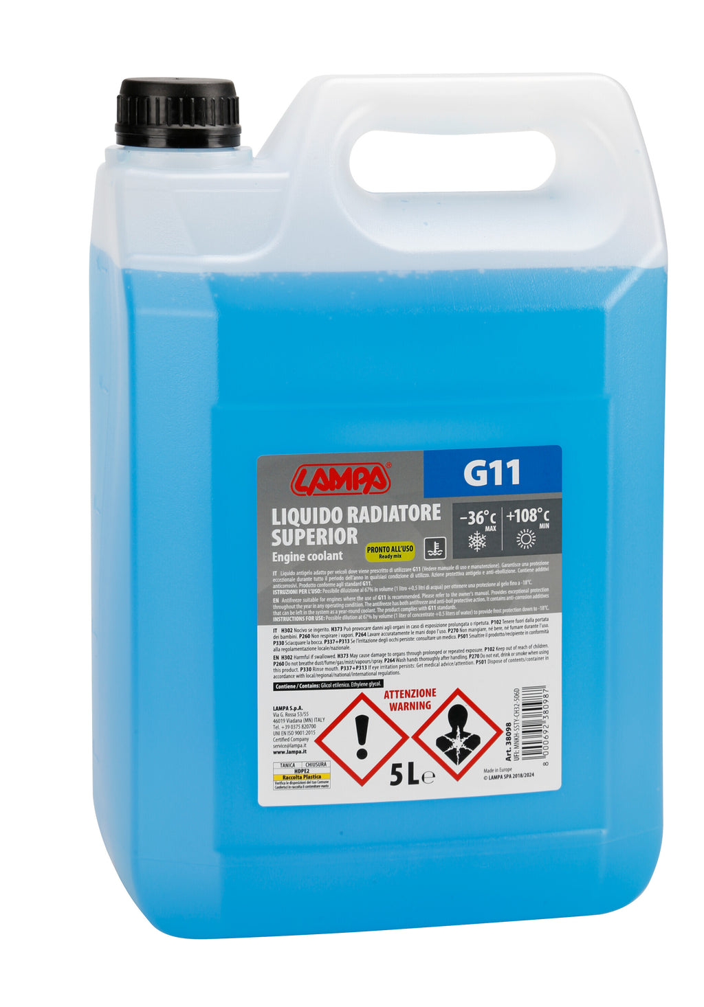 Superior-Blu G11, liquido radiatore - (-36°C / +108°C) - 5 L