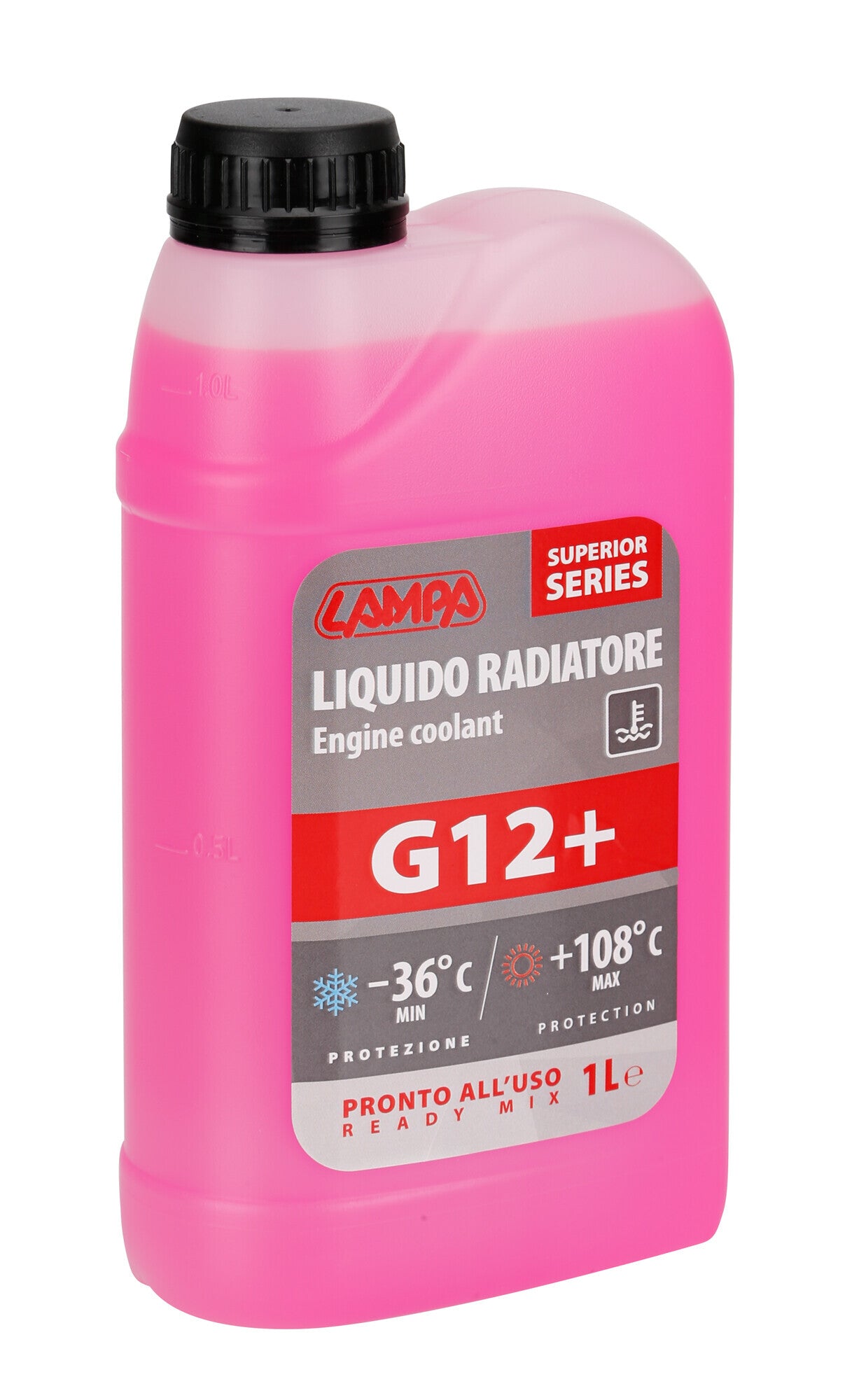 Superior-Rosso G12+, liquido radiatore - (-36°C/+108°C) - 1 L