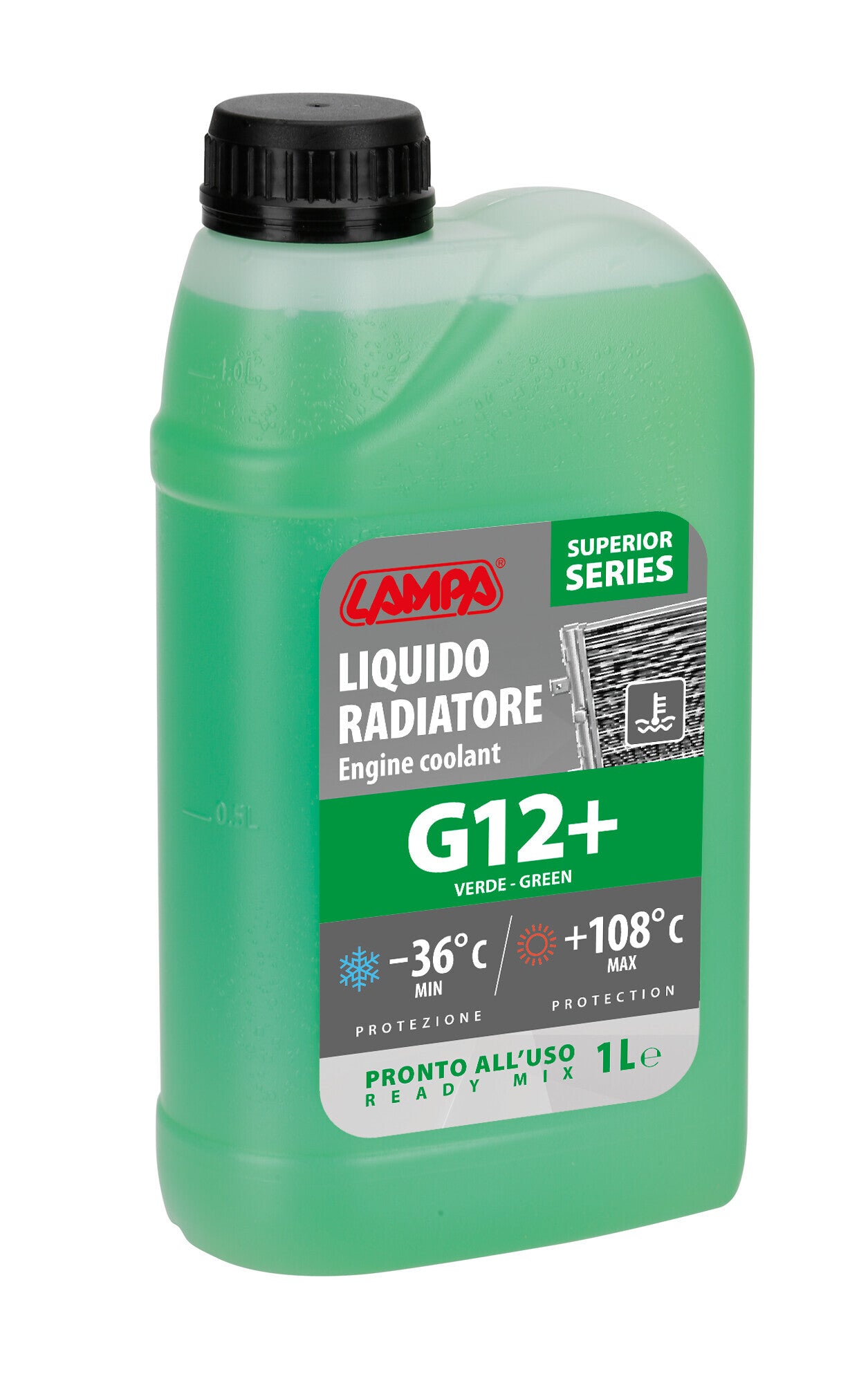 Superior-Verde G12+, liquido radiatore - (-36°C/+108°C) - 1 L