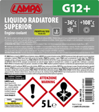 Superior-Verde G12+, liquido radiatore - (-36°C/+108°C) - 5 L