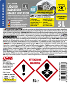 Superior-Giallo G12+, liquido radiatore - (-36°C/+108°C) - 5 L