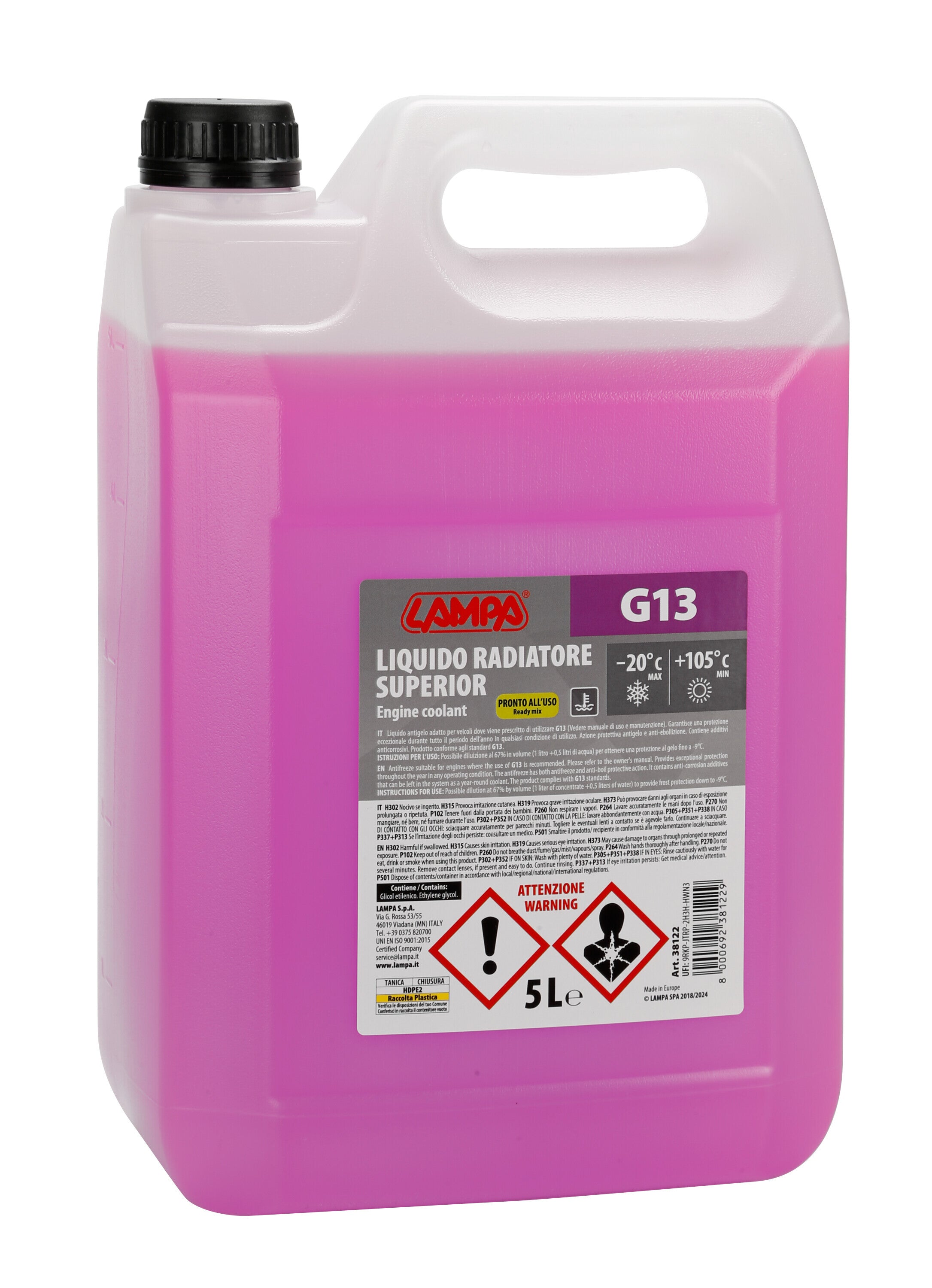 Superior-Viola G13, liquido radiatore - (-20°C/+105°C) - 5 L